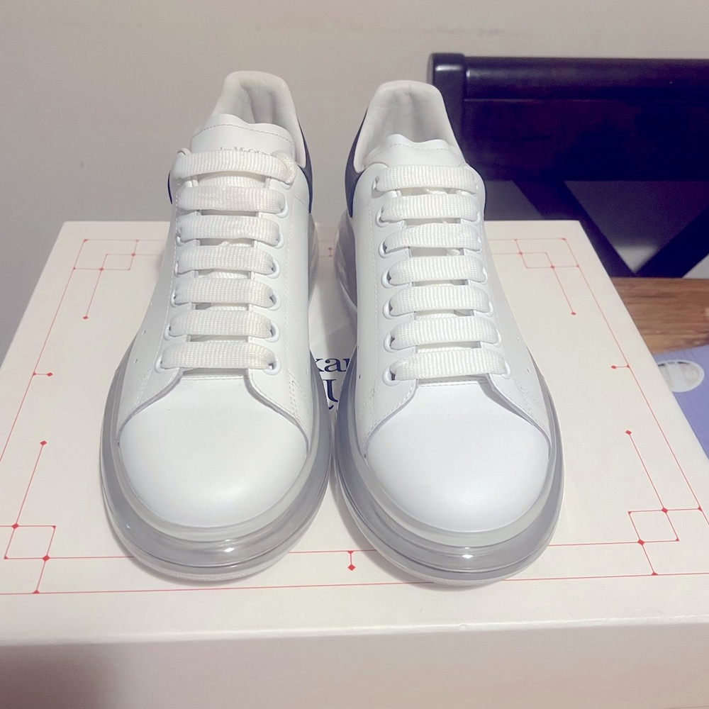 Men’s Alexander McQueen clear sole  chunky sneakers size 42.5 made in Italy